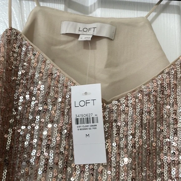 Brand New LOFT sequin cami - Picture 3 of 5